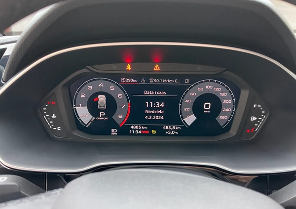 Audi Q3 cena 137999 przebieg: 4885, rok produkcji 2022 z Zgierz małe 232